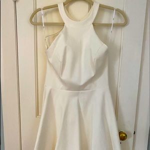 Lulus white mini skater dress